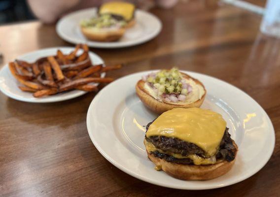 The Cheeseburger & Sweet Potato Fries