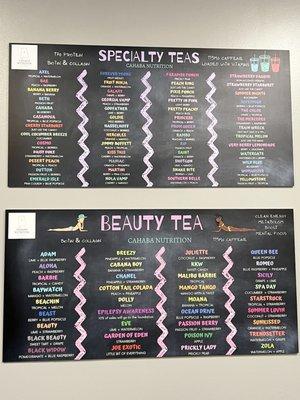 Loaded tea menu 2/2