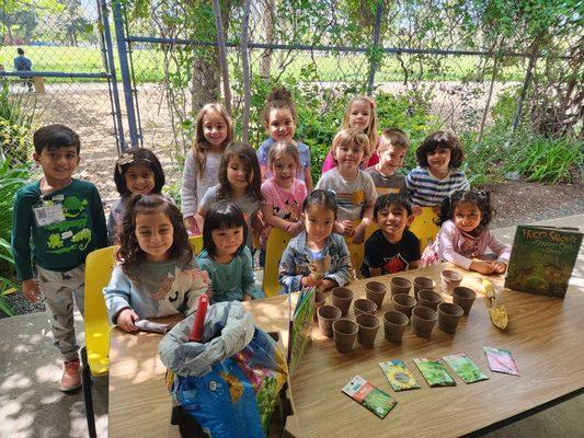 To celebrate spring, we are gardening.