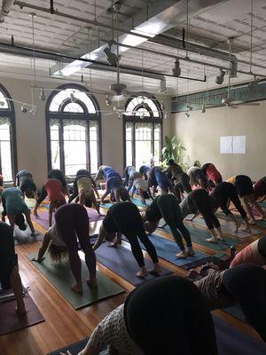 Yoga class at Yoga Mandali