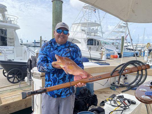 Without the properly working dive gear I wouldn't have had a Hogfish dinner!