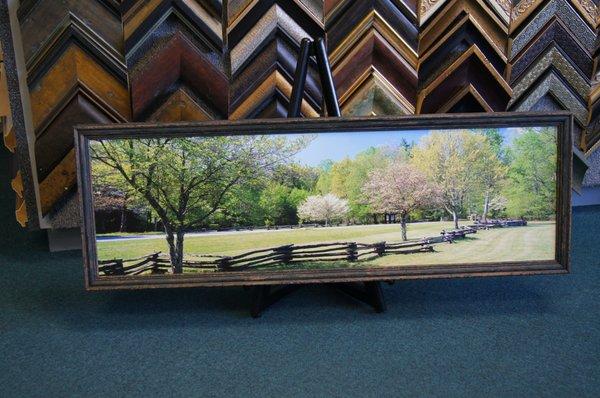 Beautiful panoramic art can be a perfect use of horizontal space in your home/office!