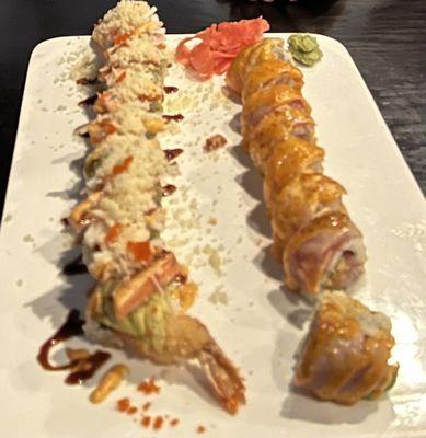 Hidden Dragon and Out of Control sushi! Yummy!