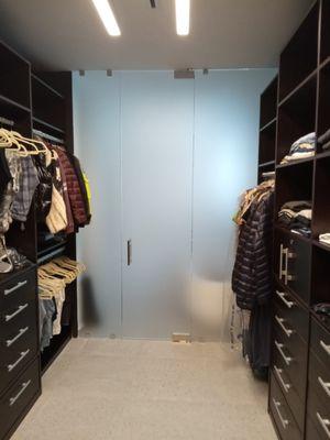 Closet door installation