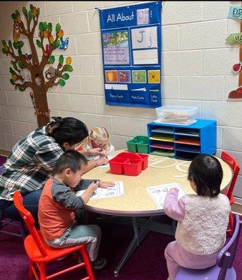 Writing table activity