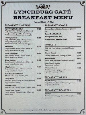 05/27/2021 menu Breakfast page 1 of 3