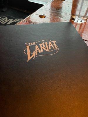 The Lariat menu