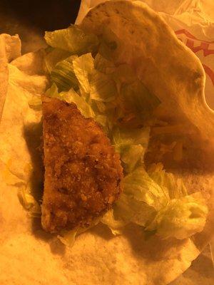 Worst chicken go wrap ever!! Chicken was hard as a hockey puck!!