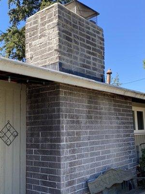 After - Brandon also got rid of the lime stains on the outer brick.