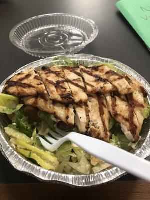 Small grilled chicken Caesar salad