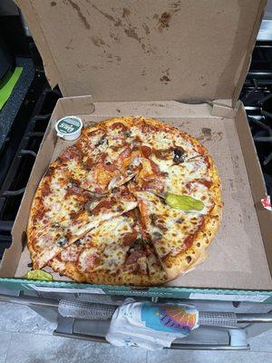 This is what Papa John's delivered