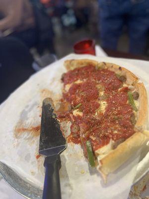 Deep dish sausage