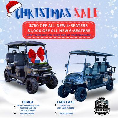 Don't miss out on huge end of year savings!!