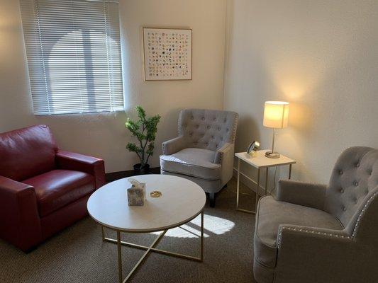 Therapy room with attached play area