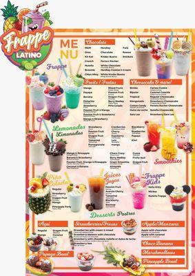 This is our menu