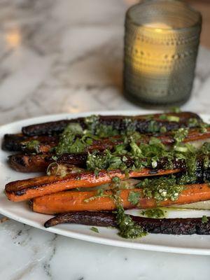 Roasted Carrots with cotija - delicious!