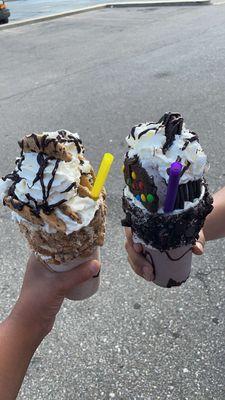 Oreo freak Milkshake & chips, ahoy freak shake