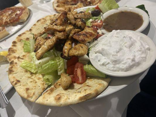 Souvlaki salad