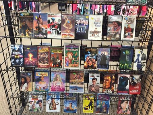 Great place for film buffs to add to their VHS collection.