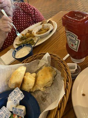 Biscuits no cornbread was ready