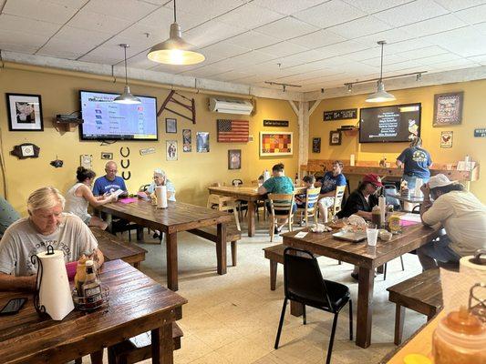 Inside dining area