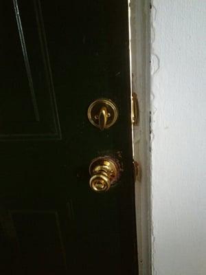 my door completely unlocked and will not open.