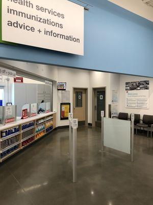 Pharmacy waiting area