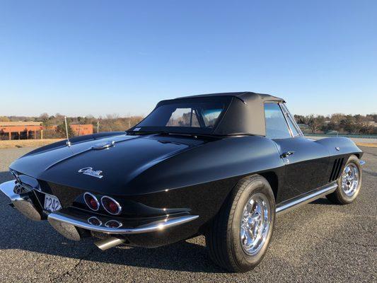 1965 Corvette Stingray received a 3 step paint correction and a CeramicPro Gold package.