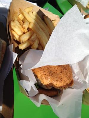 Candied Jalepeno and Tomatillo burger