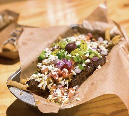 Loaded Street Cart Fries with three meats