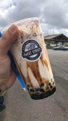 Tigers Milk Tea with boba