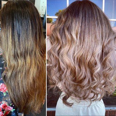 Before & after color correction by Amy