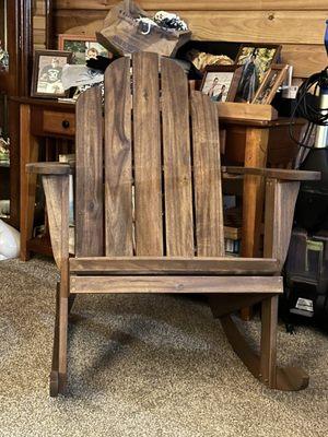 Adirondack rocking chair. Absolutely wonderful.