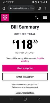 Total monthly for 2 lines (not as advertised of $55+taxes and fees) should be around 65$