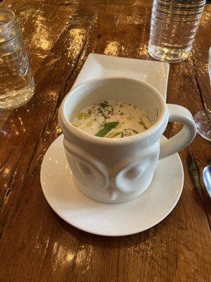 Onion leek soup