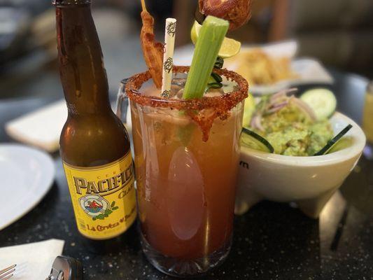 Michelada and Guacamole