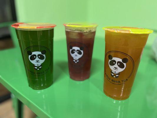 Green apple tea, passion fruit, herbal hibiscus