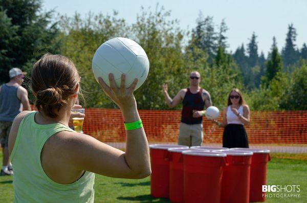 Giant Beer Pong fun!