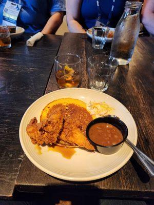 Plate and Old Fashioned at Zim's Cafe