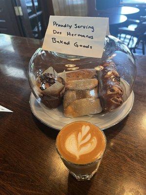 pastries and cortado