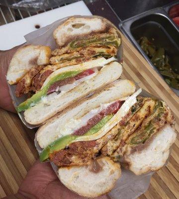 A Huevo con Chorizo torta also great for lunch!