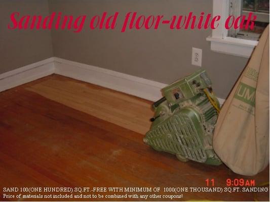 DISCOUNT ON SANDING