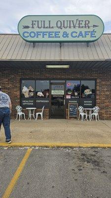 Front of restaurant.