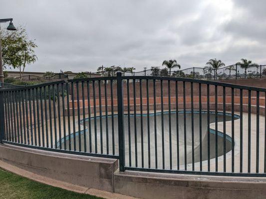 A section of the skate park