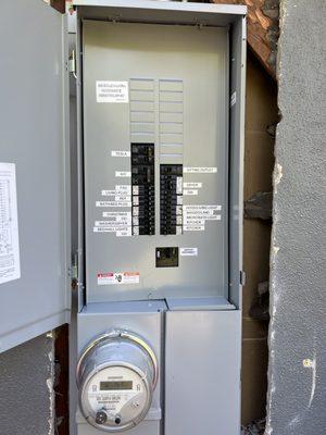 New electrical panel with circuit mapping (labeling all circuit breakers to what they control in the house)