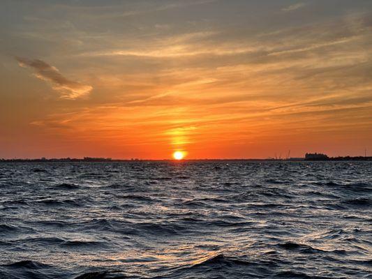 Sunset on our Anchor Tours ride