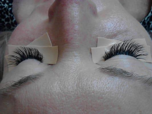 2nd Eye Lash Extensions After Pic Client B