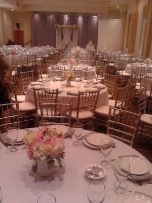 The Reception room.  It was Beautiful !