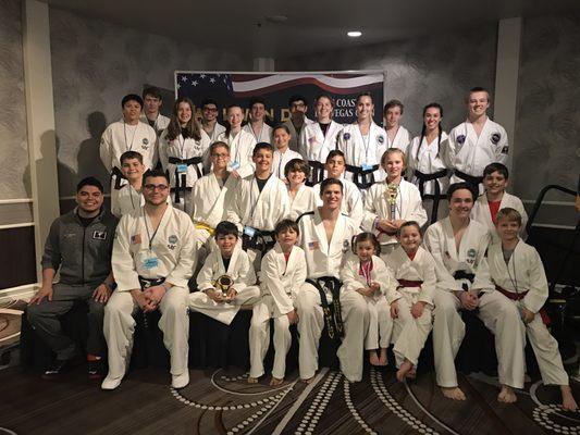 Team JSK TKD competing in Las Vegas, NV 2017