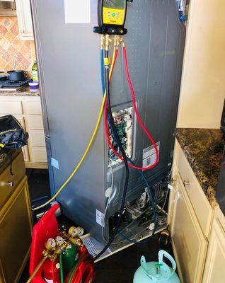 LG compressor replacement process